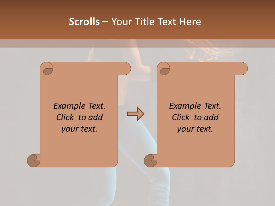 Stretching Performer Elegance PowerPoint Template