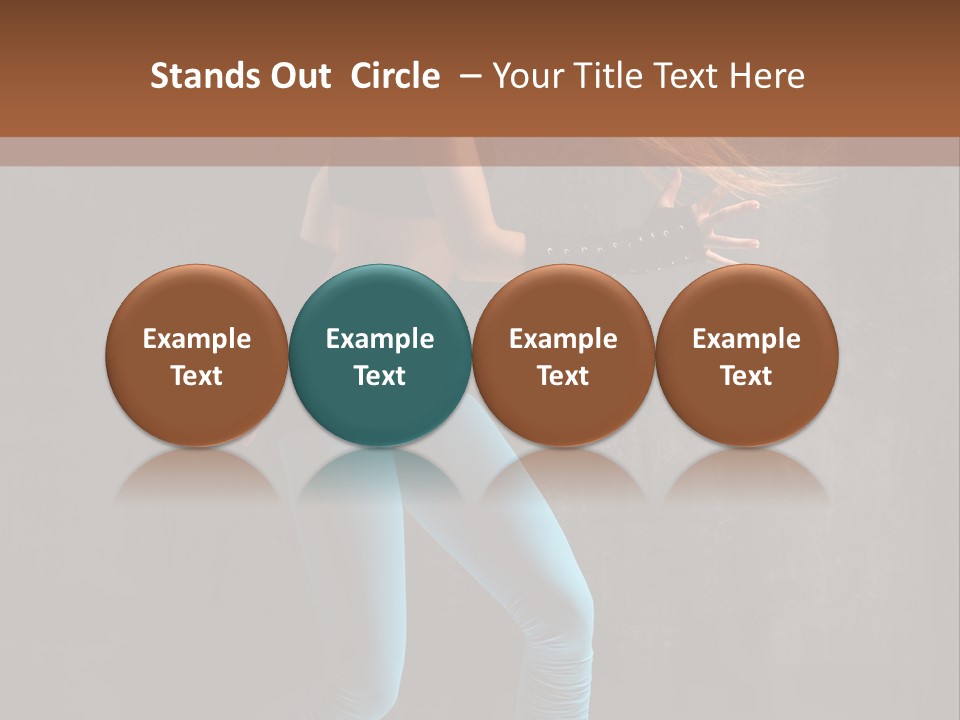 Stretching Performer Elegance PowerPoint Template