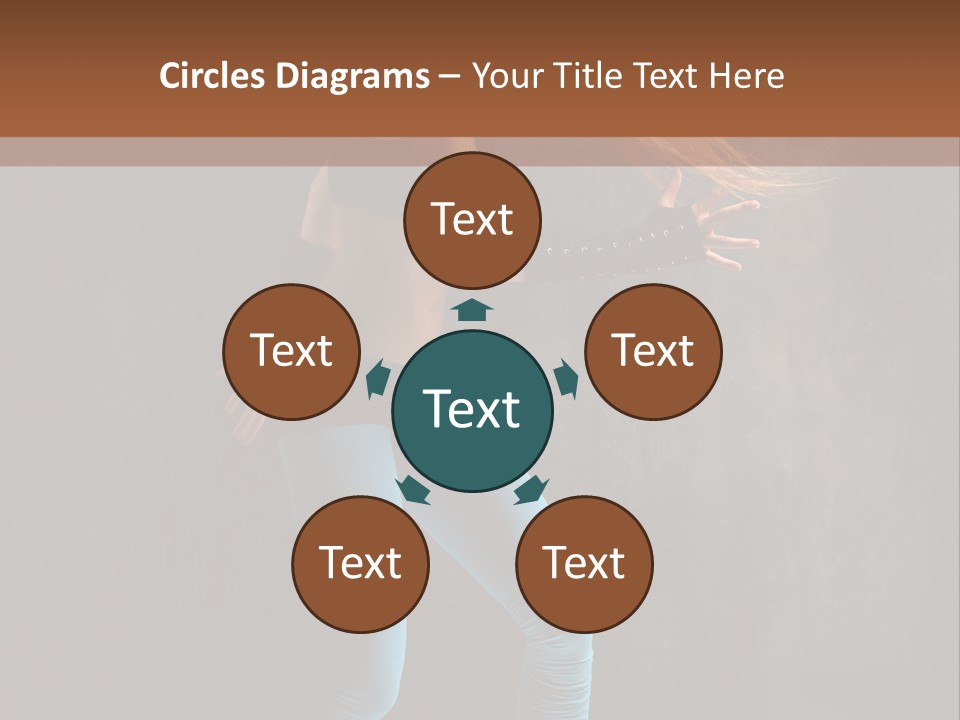 Stretching Performer Elegance PowerPoint Template