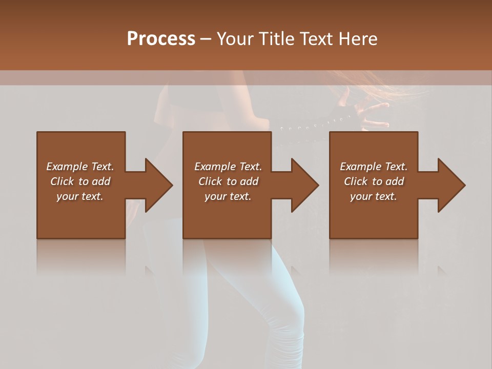 Stretching Performer Elegance PowerPoint Template