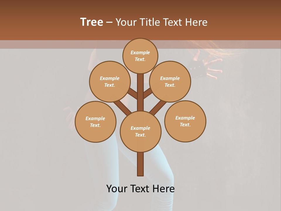 Stretching Performer Elegance PowerPoint Template