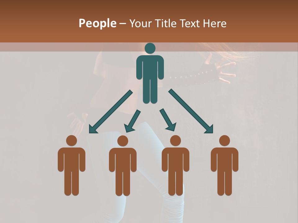 Stretching Performer Elegance PowerPoint Template