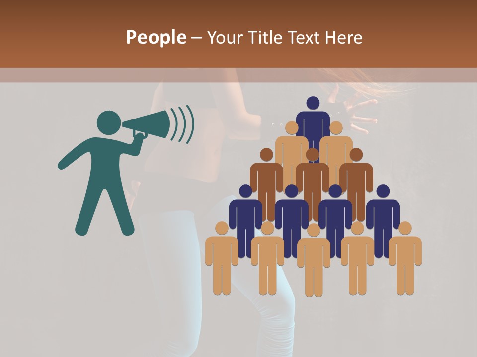 Stretching Performer Elegance PowerPoint Template