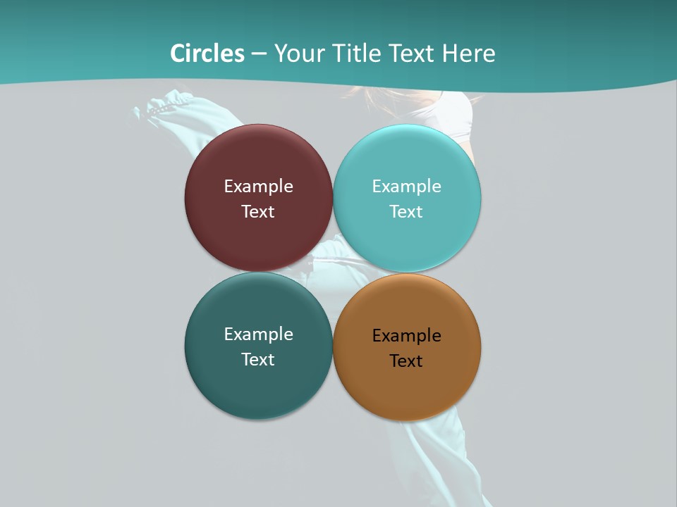 Moving Posing Aerobics PowerPoint Template