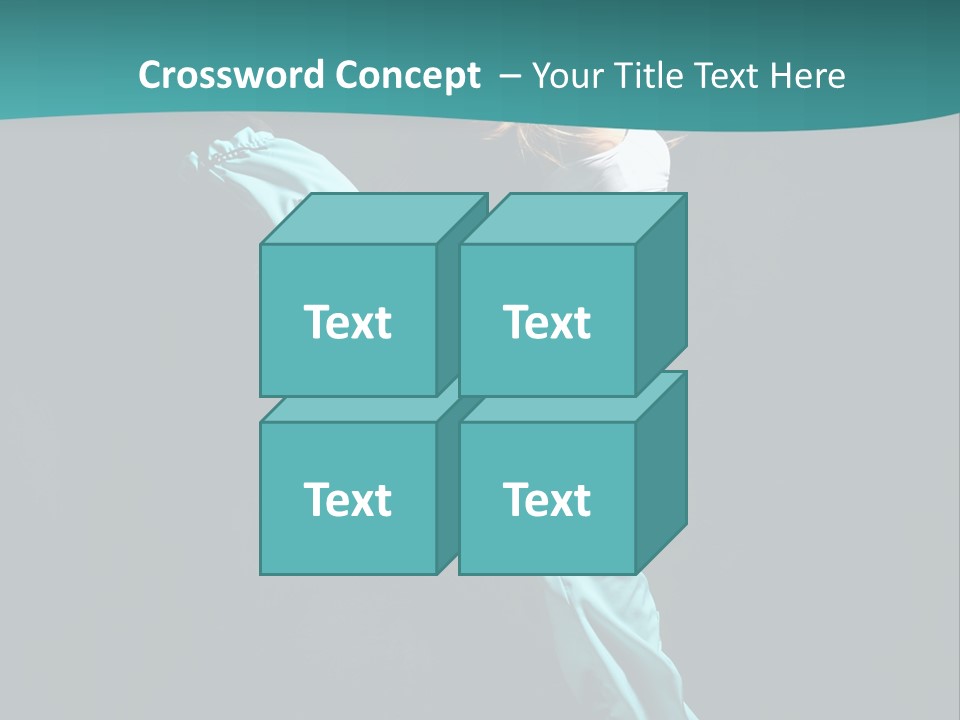 Moving Posing Aerobics PowerPoint Template