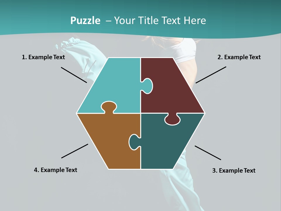 Moving Posing Aerobics PowerPoint Template