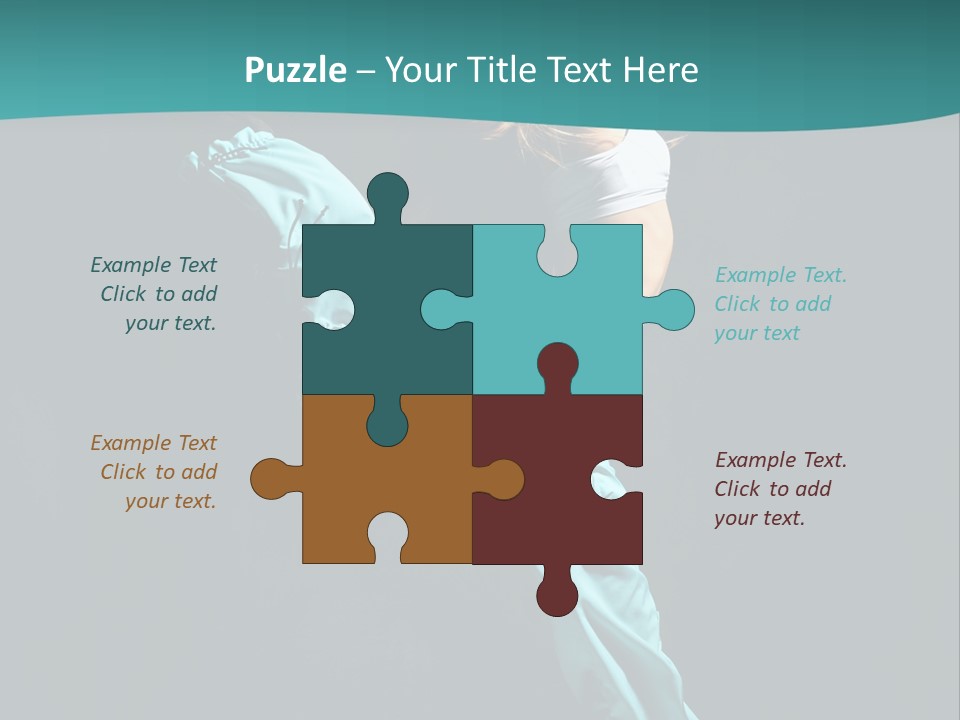 Moving Posing Aerobics PowerPoint Template