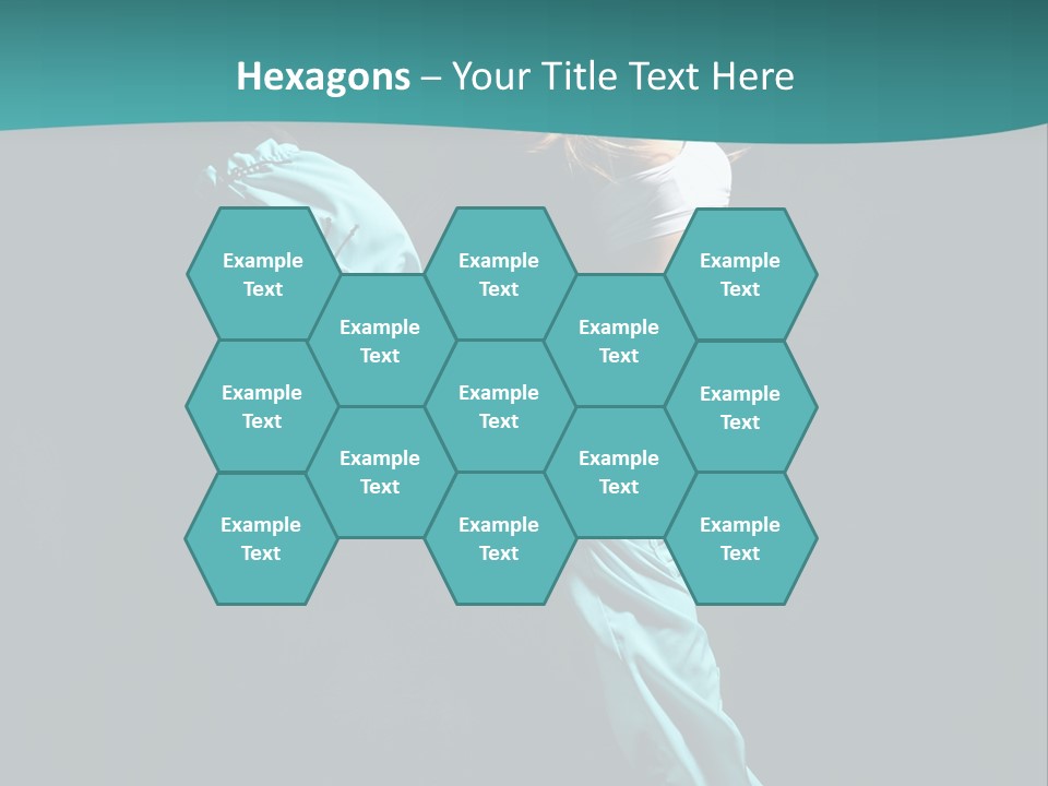 Moving Posing Aerobics PowerPoint Template