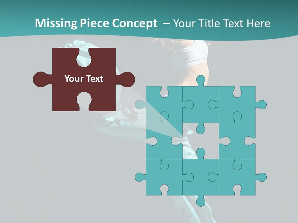 Moving Posing Aerobics PowerPoint Template