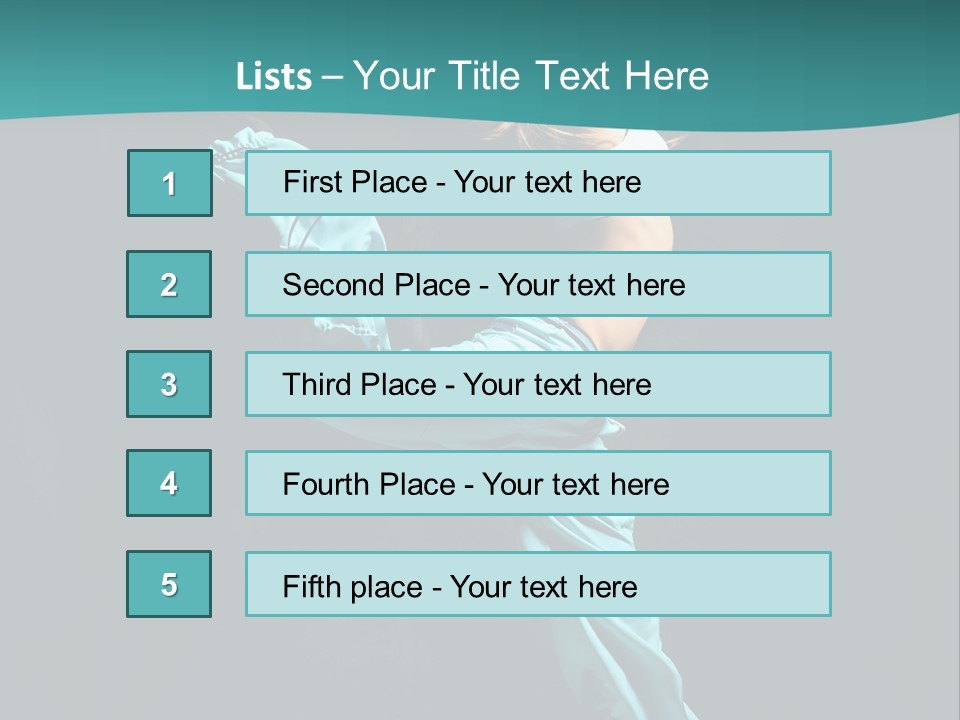 Moving Posing Aerobics PowerPoint Template