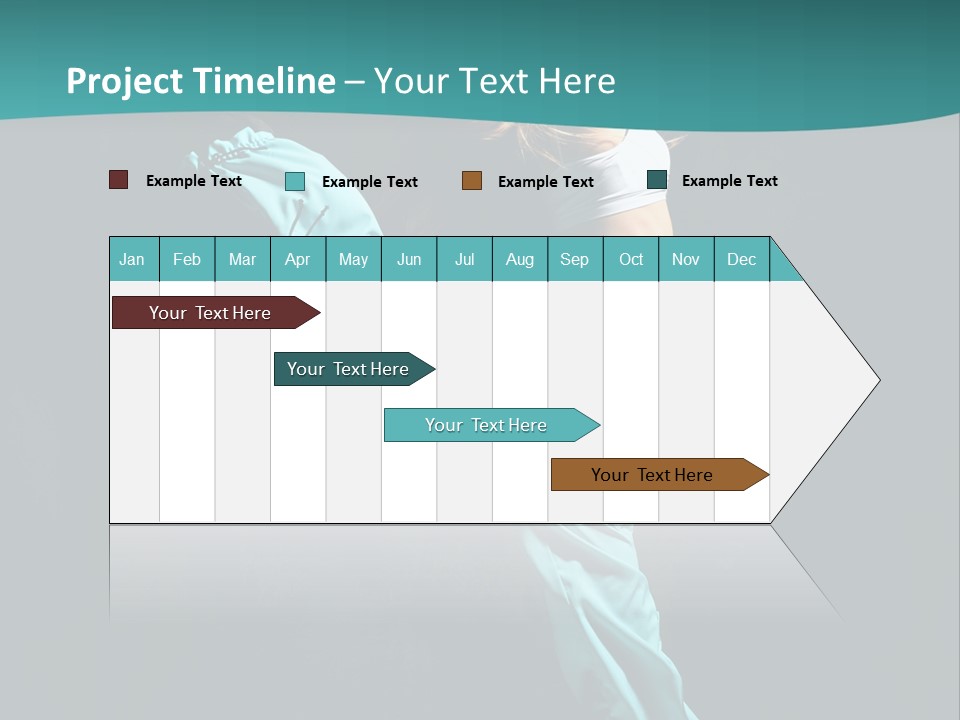 Moving Posing Aerobics PowerPoint Template