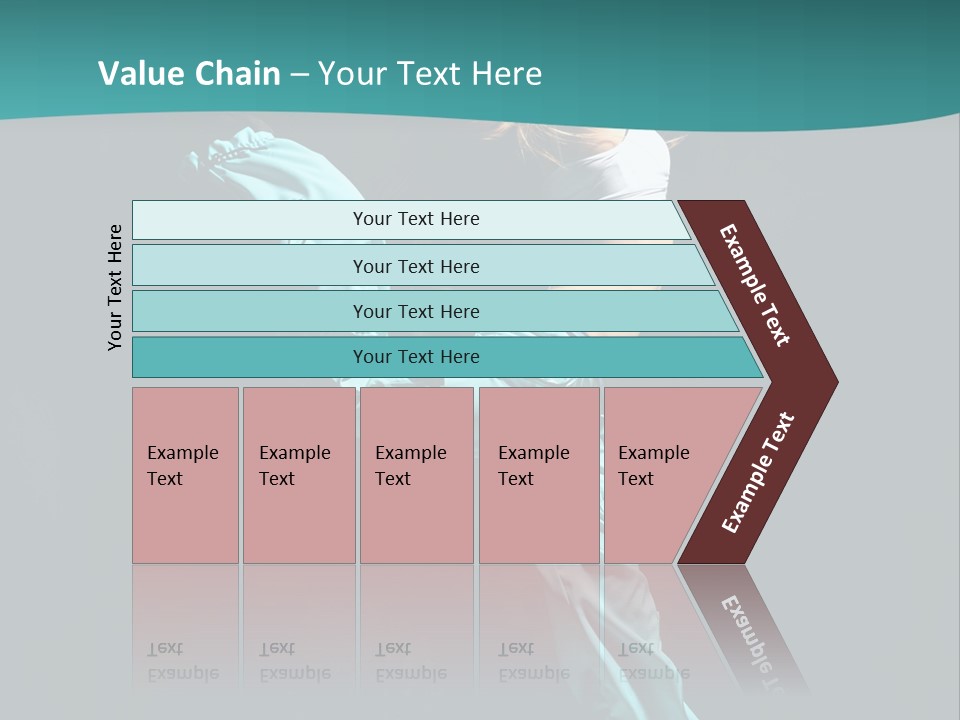 Moving Posing Aerobics PowerPoint Template