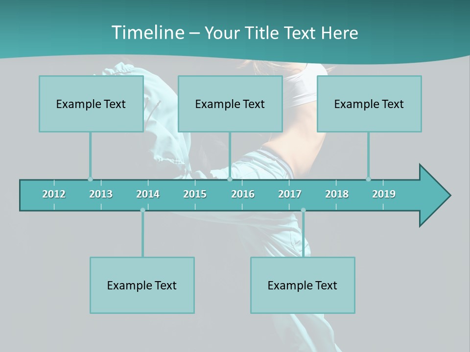Moving Posing Aerobics PowerPoint Template