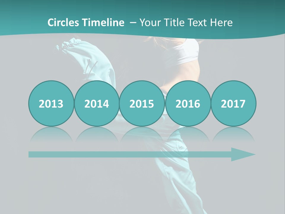 Moving Posing Aerobics PowerPoint Template