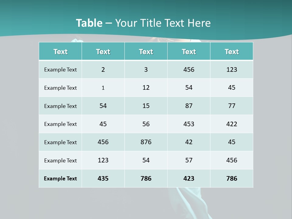 Moving Posing Aerobics PowerPoint Template