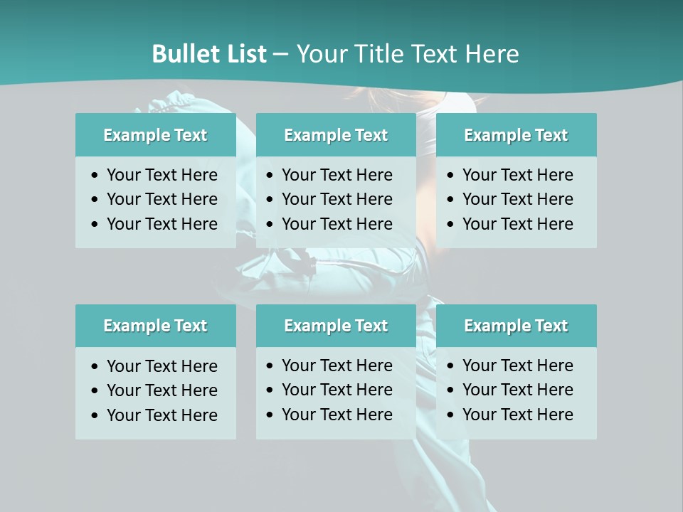 Moving Posing Aerobics PowerPoint Template