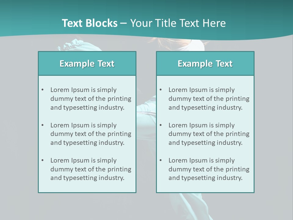 Moving Posing Aerobics PowerPoint Template