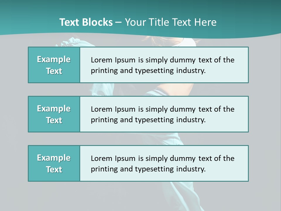 Moving Posing Aerobics PowerPoint Template