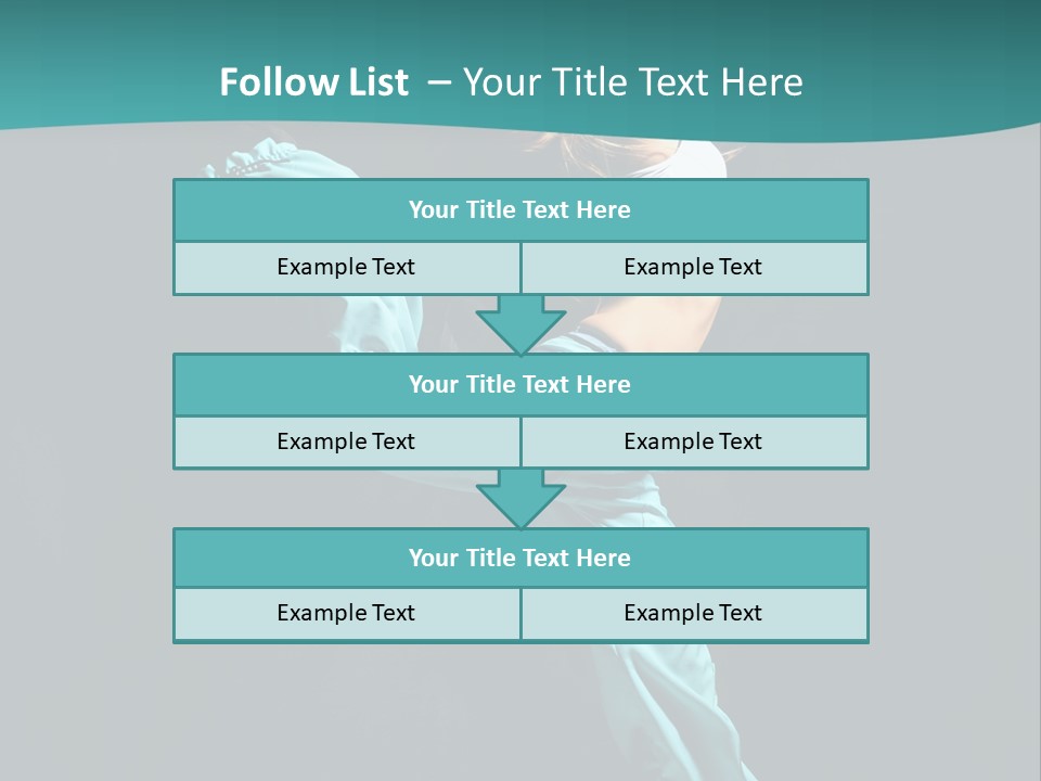 Moving Posing Aerobics PowerPoint Template