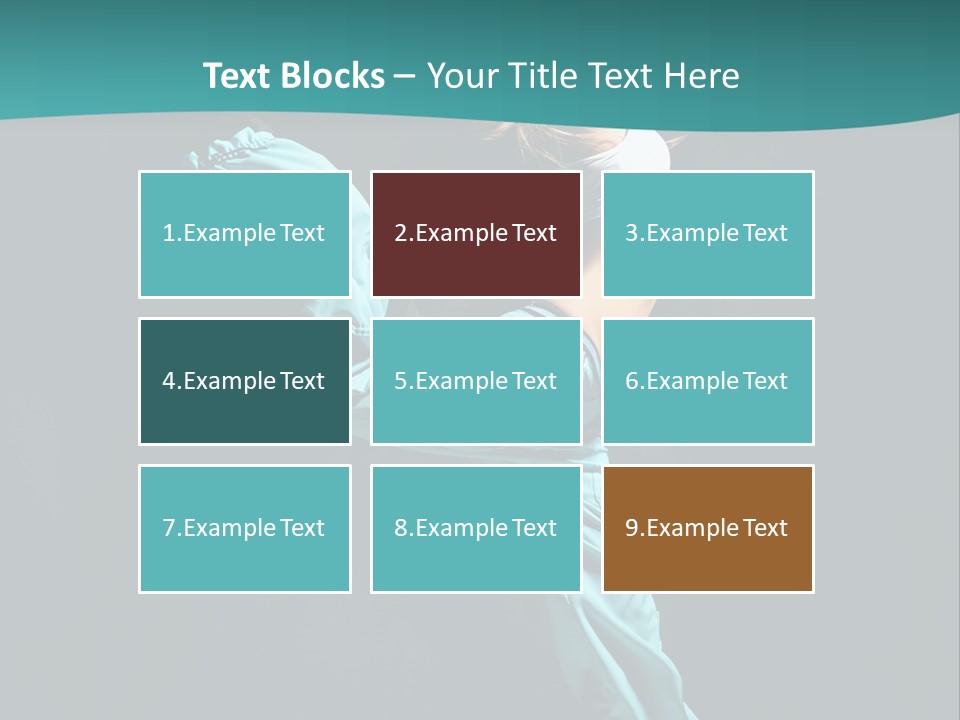 Moving Posing Aerobics PowerPoint Template