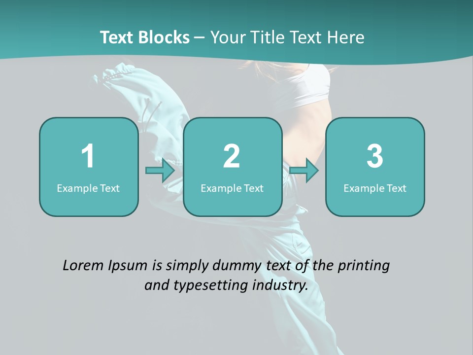 Moving Posing Aerobics PowerPoint Template