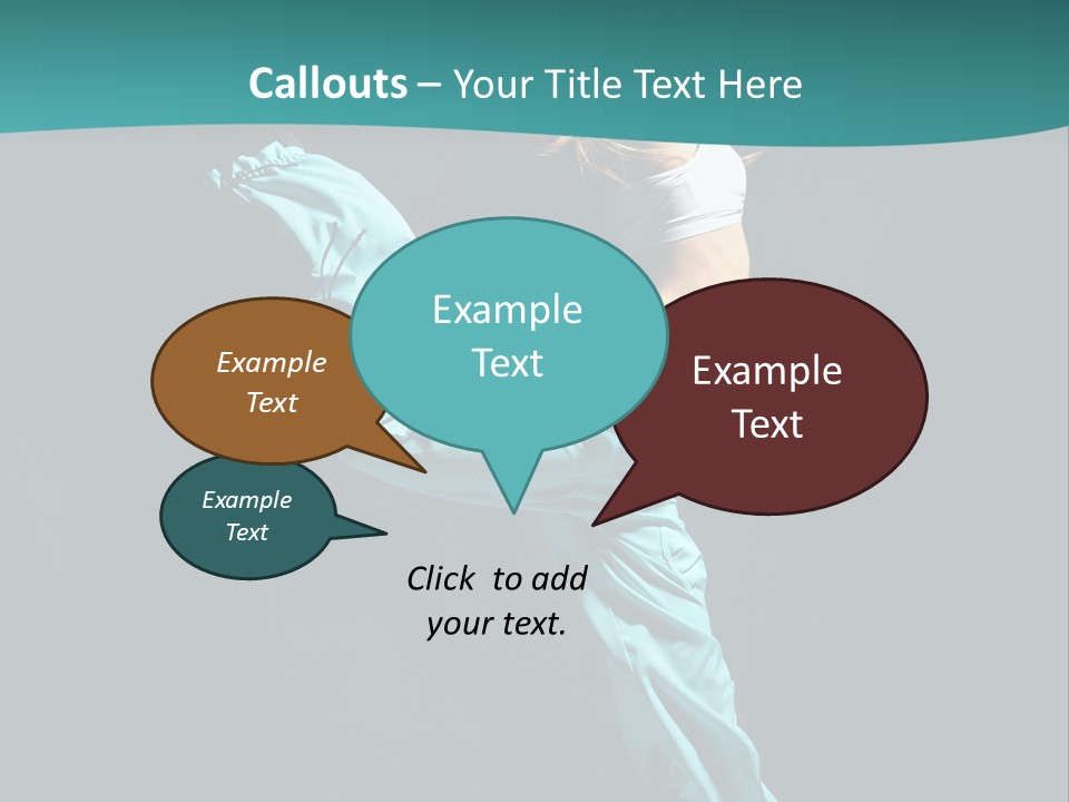 Moving Posing Aerobics PowerPoint Template