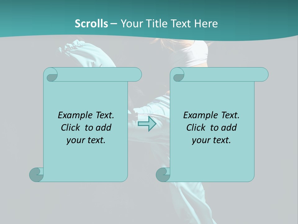 Moving Posing Aerobics PowerPoint Template