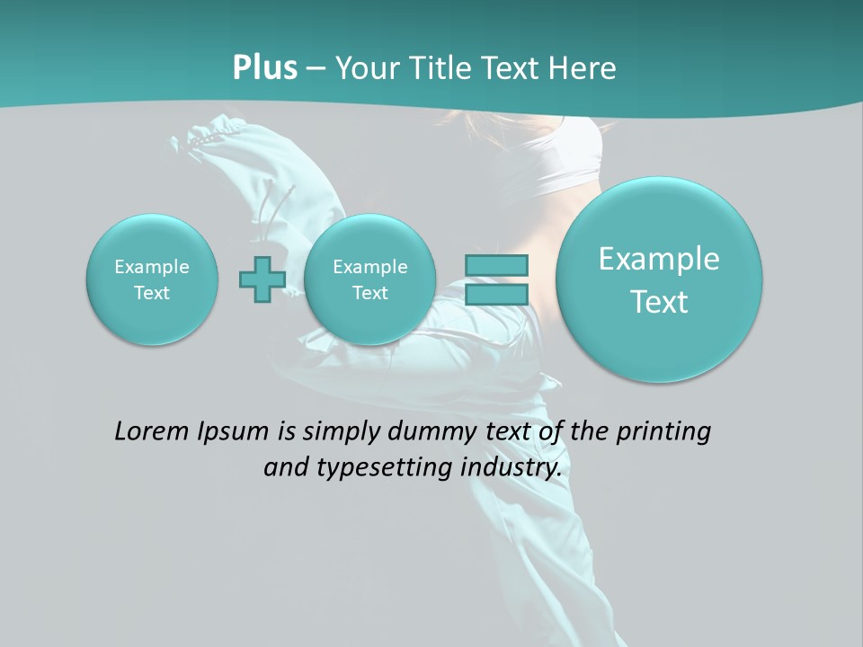 Moving Posing Aerobics PowerPoint Template