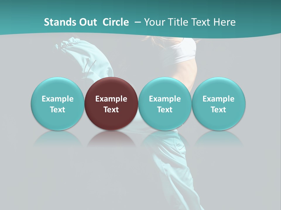 Moving Posing Aerobics PowerPoint Template