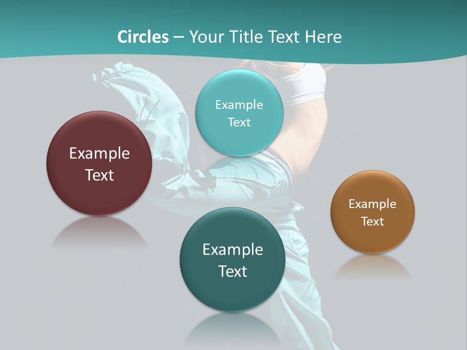 Moving Posing Aerobics PowerPoint Template