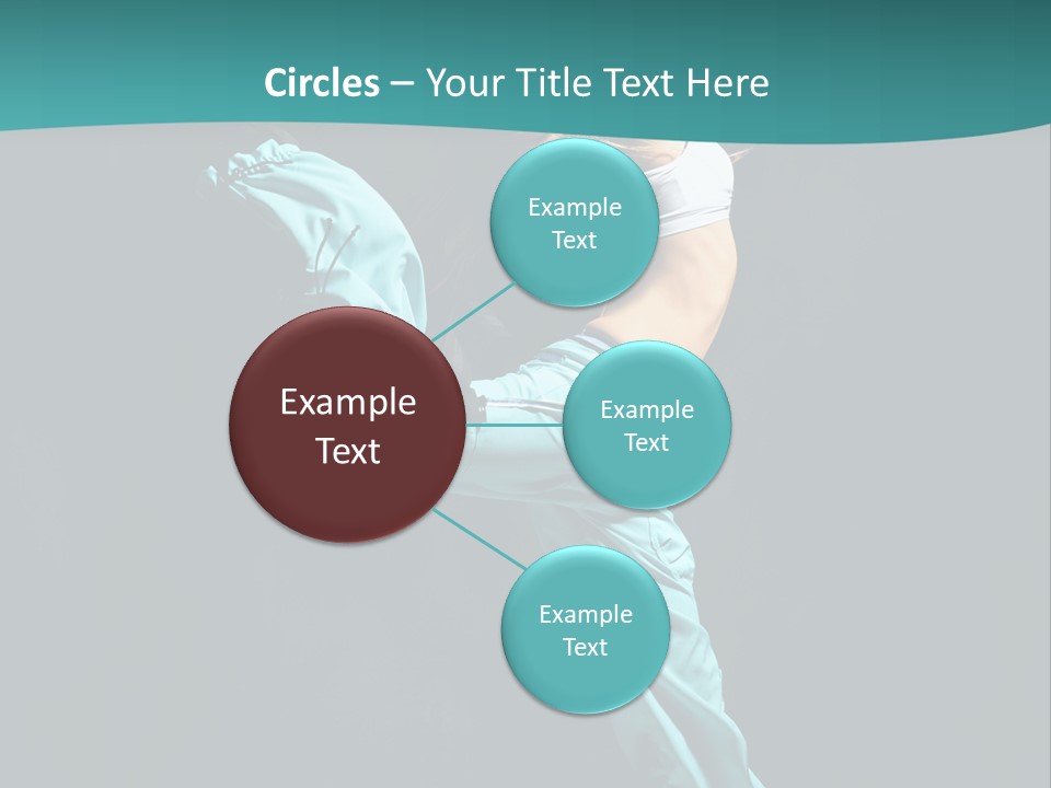 Moving Posing Aerobics PowerPoint Template