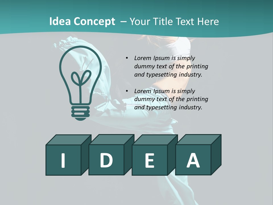 Moving Posing Aerobics PowerPoint Template