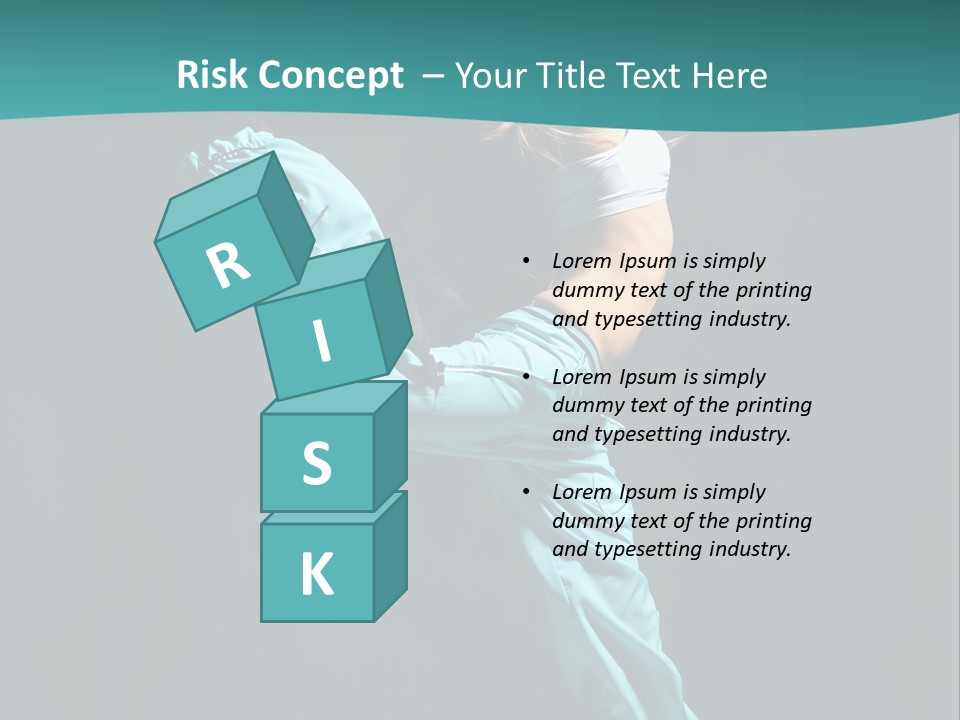 Moving Posing Aerobics PowerPoint Template