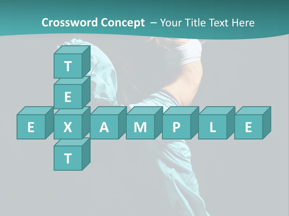 Moving Posing Aerobics PowerPoint Template