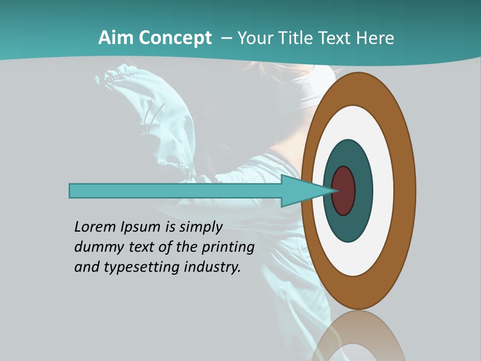 Moving Posing Aerobics PowerPoint Template