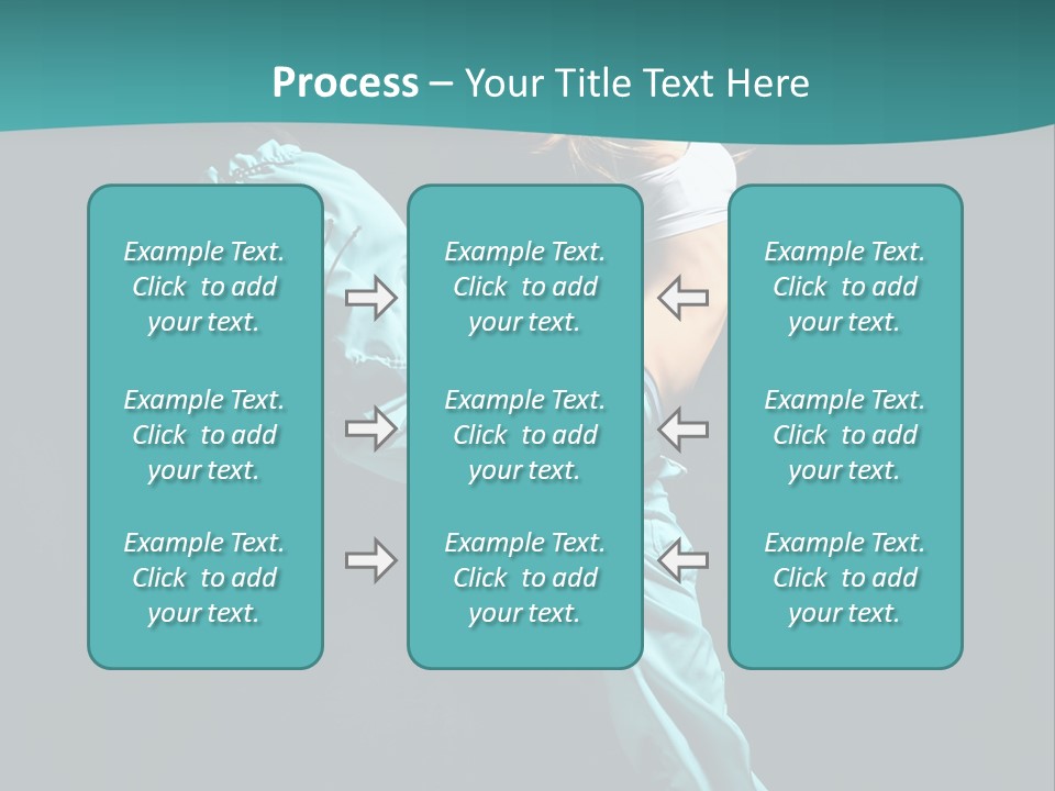 Moving Posing Aerobics PowerPoint Template