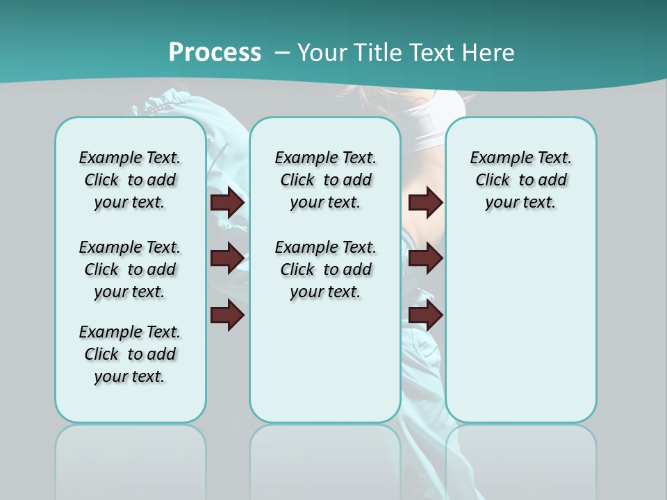 Moving Posing Aerobics PowerPoint Template
