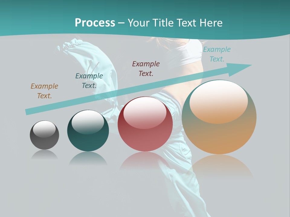 Moving Posing Aerobics PowerPoint Template