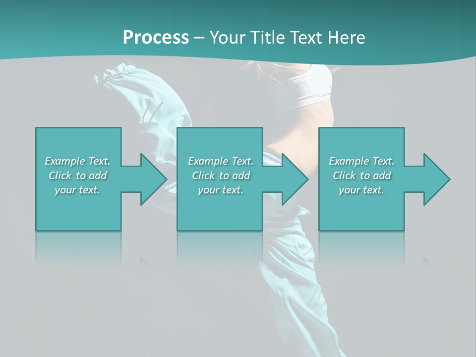 Moving Posing Aerobics PowerPoint Template