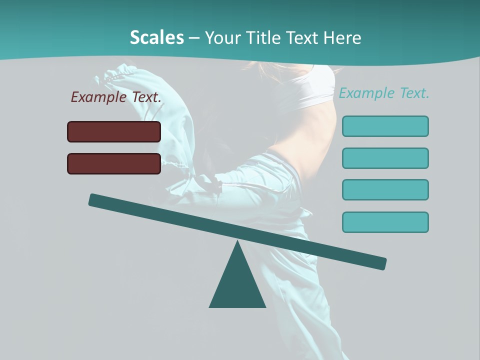 Moving Posing Aerobics PowerPoint Template