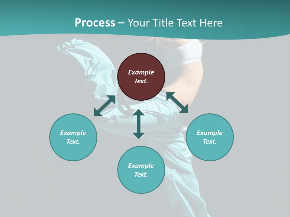 Moving Posing Aerobics PowerPoint Template