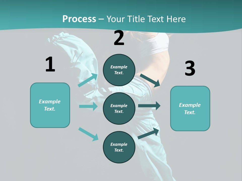 Moving Posing Aerobics PowerPoint Template