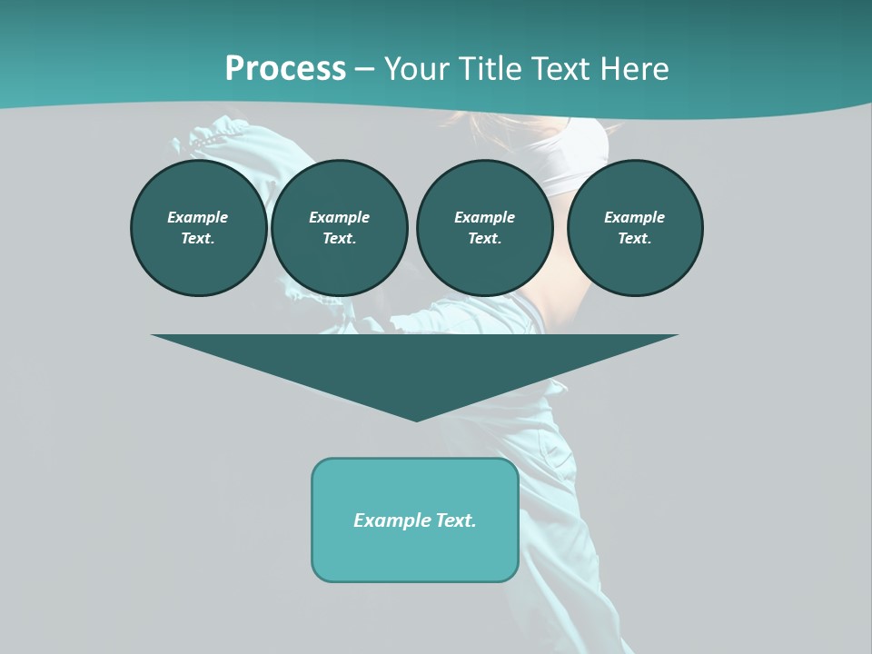 Moving Posing Aerobics PowerPoint Template