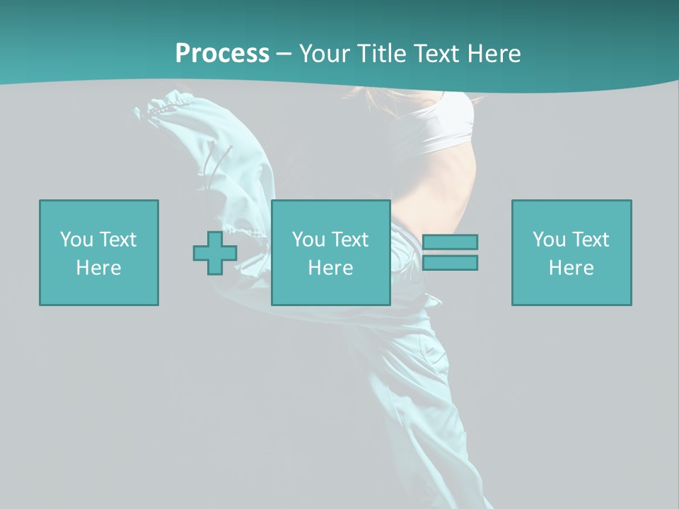 Moving Posing Aerobics PowerPoint Template