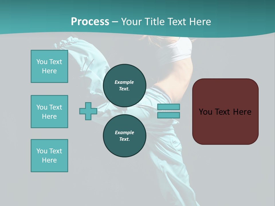 Moving Posing Aerobics PowerPoint Template