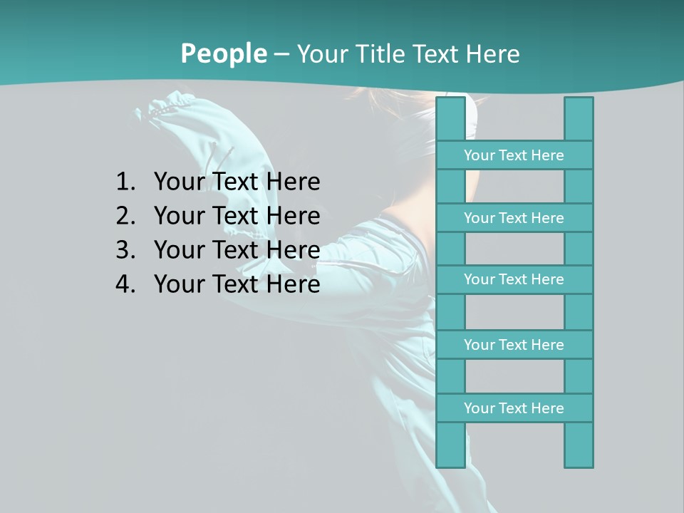 Moving Posing Aerobics PowerPoint Template