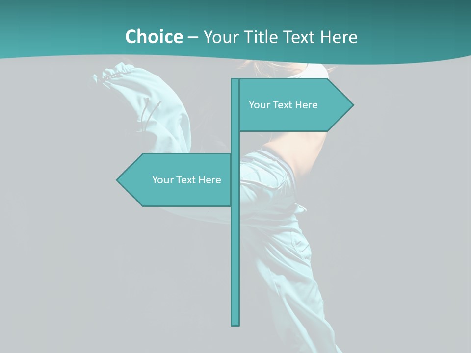 Moving Posing Aerobics PowerPoint Template