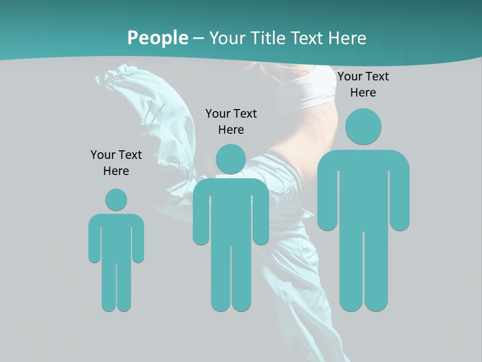 Moving Posing Aerobics PowerPoint Template