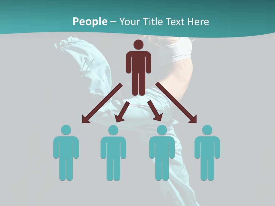 Moving Posing Aerobics PowerPoint Template