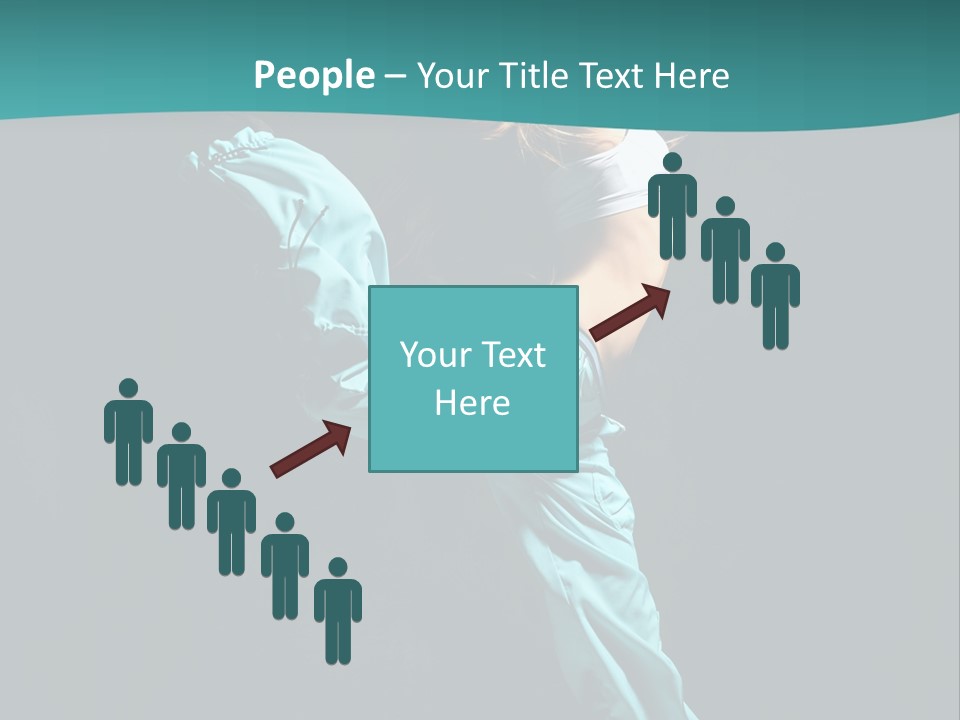 Moving Posing Aerobics PowerPoint Template